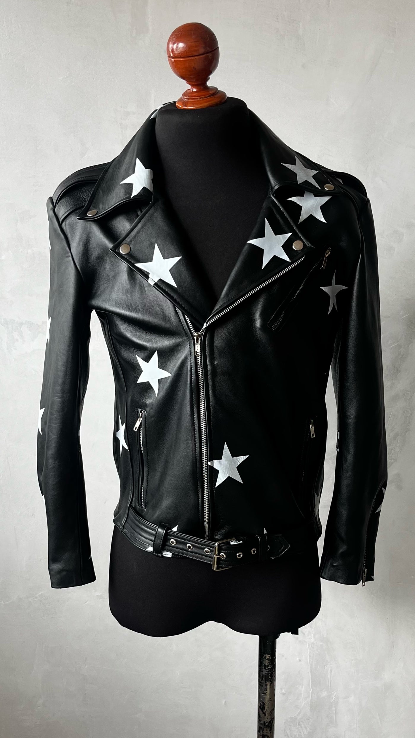 Biker no.1 black stars