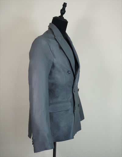 Blazer cruzado gris