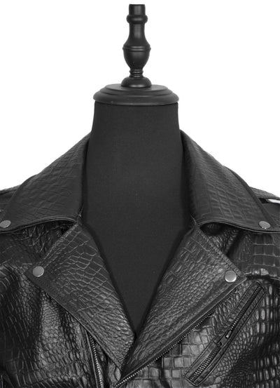 <transcy>Biker no.1 snake black</transcy>