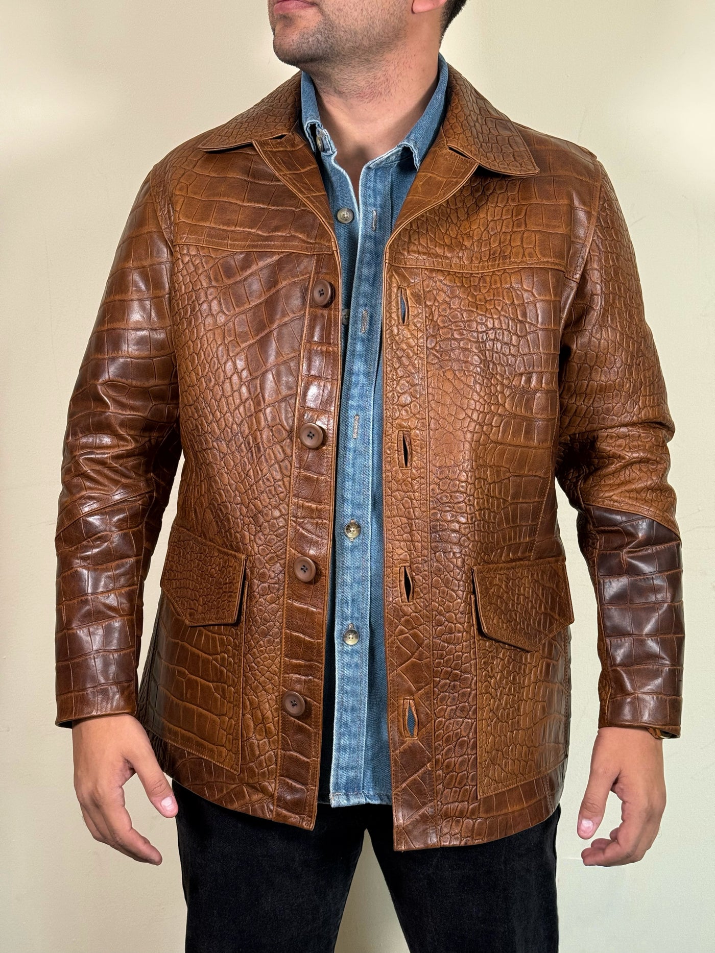 Tyler Durden gabardina coco miel