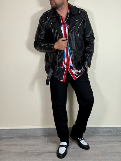 <transcy>Biker no.1 snake black</transcy>