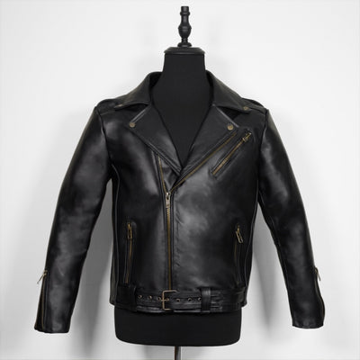 Biker no.1 cuero negro y bronce