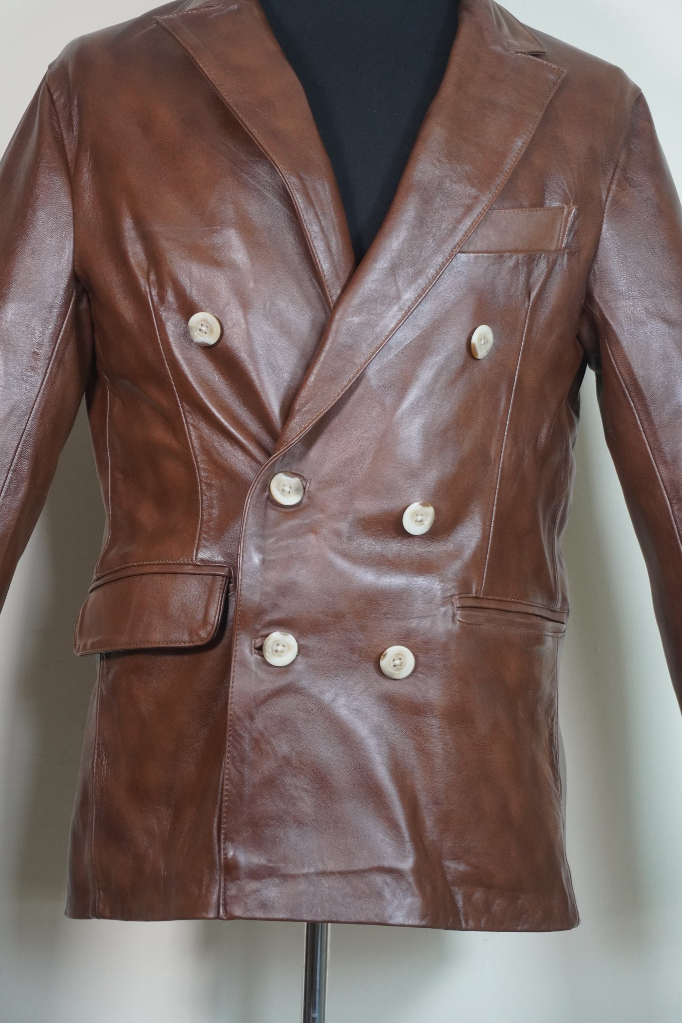 Blazer cruzado caramelo