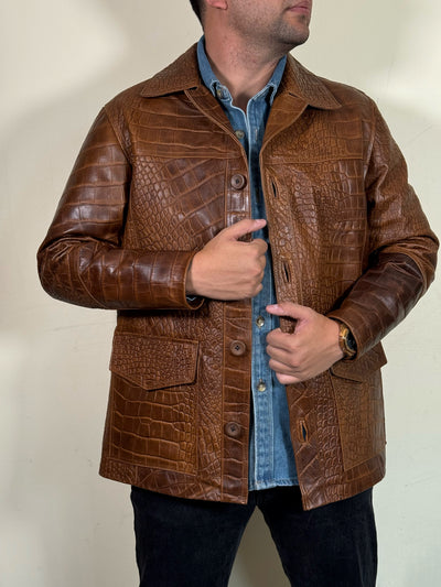 Tyler Durden gabardina coco miel