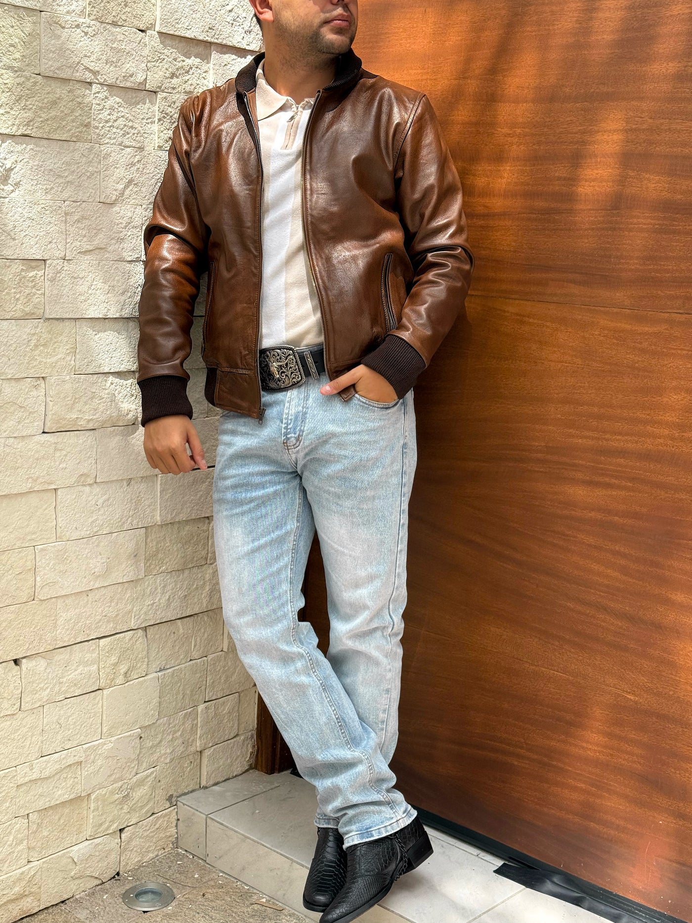 Bomber caramelo