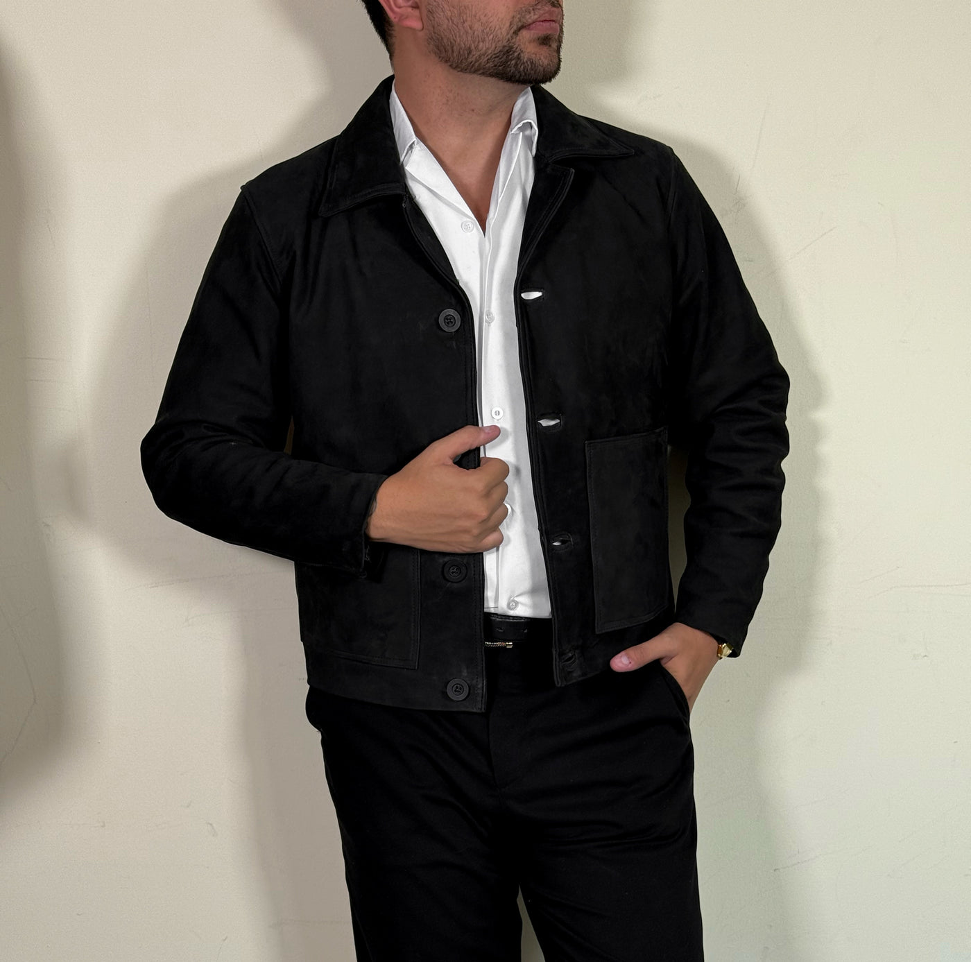 Owen velvet black
