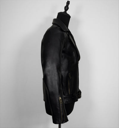 Biker no.1 cuero negro y bronce