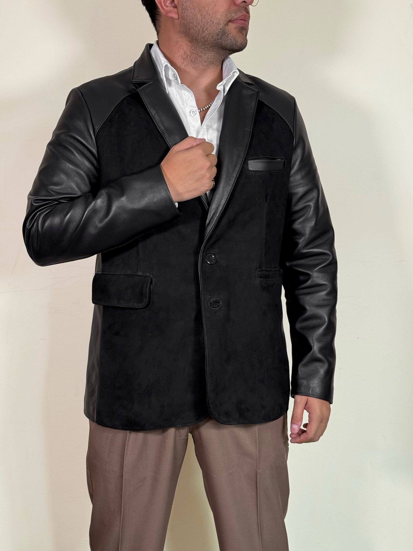 Blazer nobuck negro