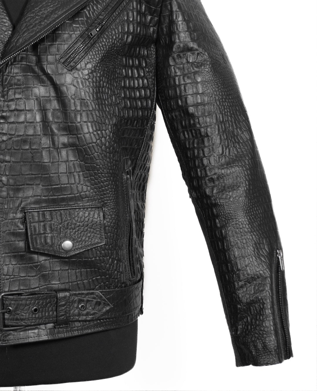<transcy>Biker no.1 snake black</transcy>