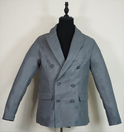 Blazer cruzado gris