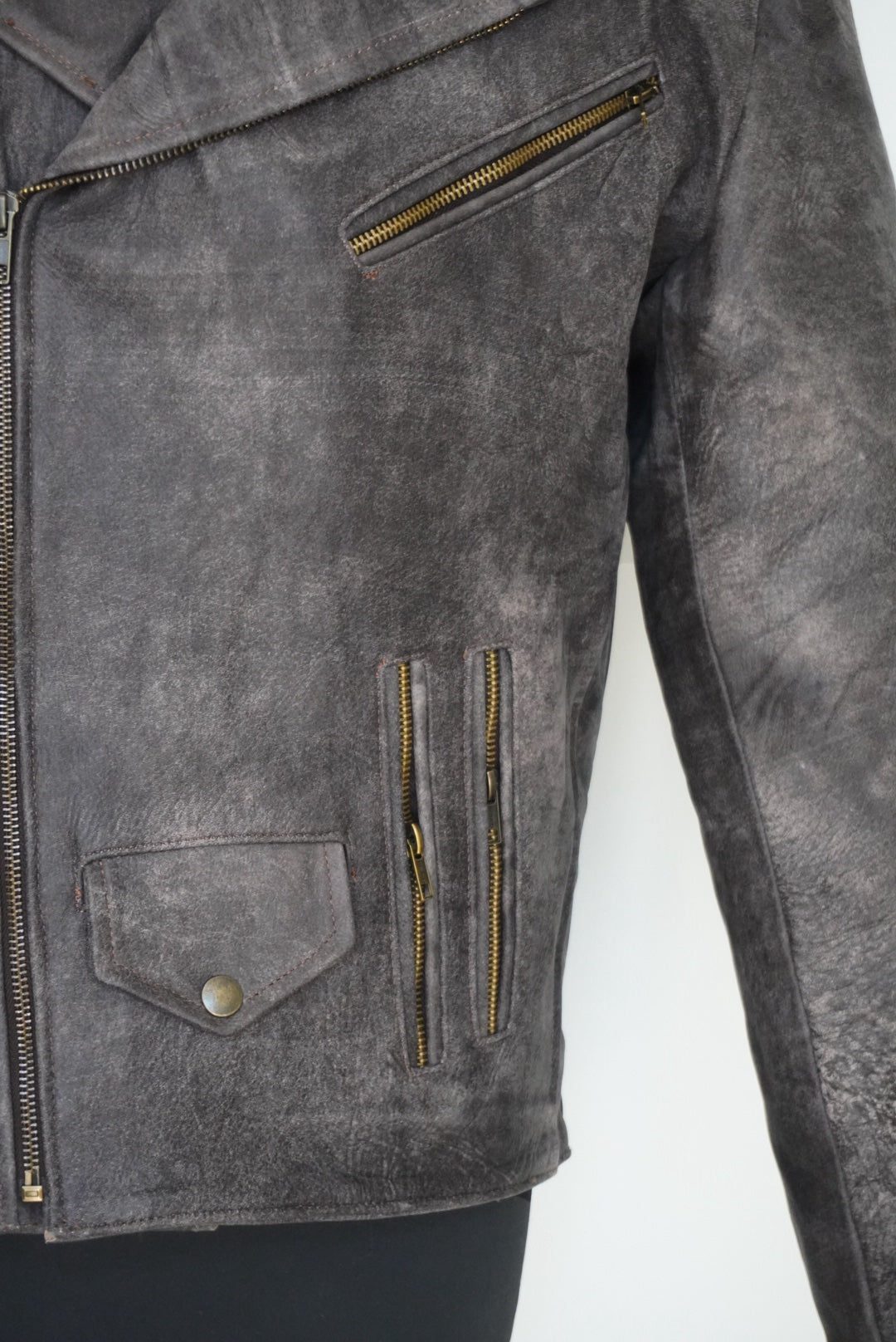 BIKER NO.2  vintage brown