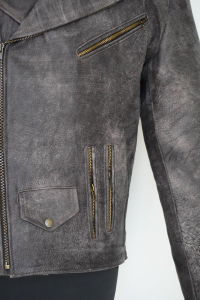 BIKER NO.2  vintage brown