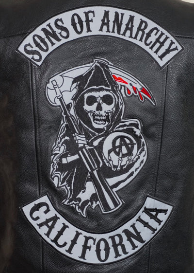 Chaleco Anarchy black bordado