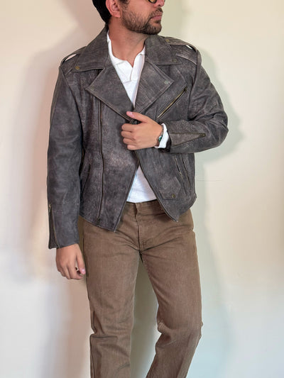 BIKER NO.2  vintage brown