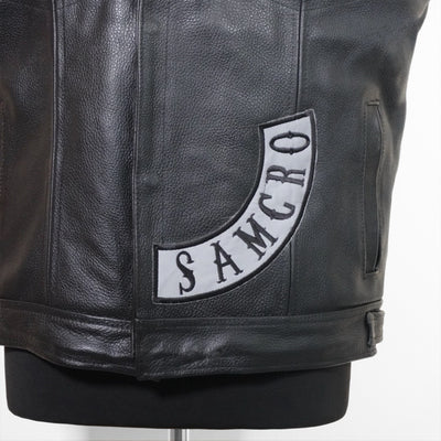 Chaleco Anarchy black bordado