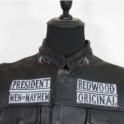 Chaleco Anarchy black bordado