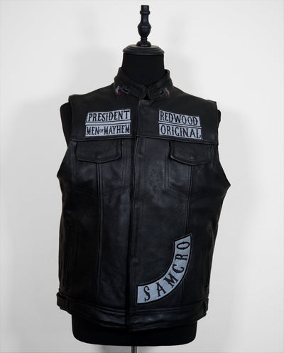 Chaleco Anarchy black bordado