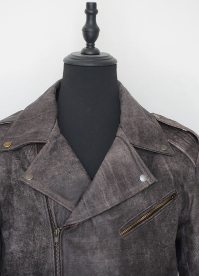 BIKER NO.2  vintage brown
