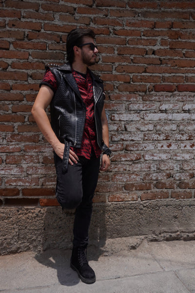 Biker no.1 vest coco black