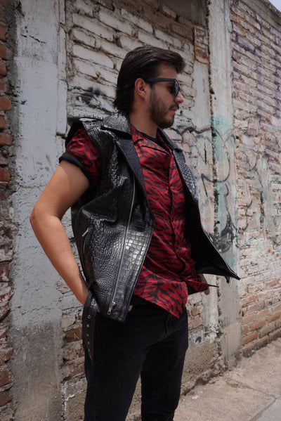 Biker no.1 vest coco black