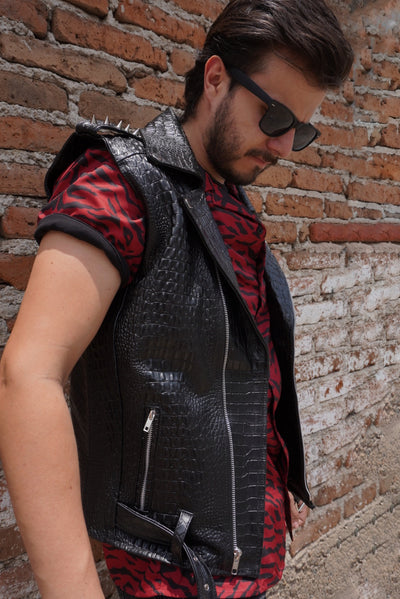 Biker no.1 vest coco black