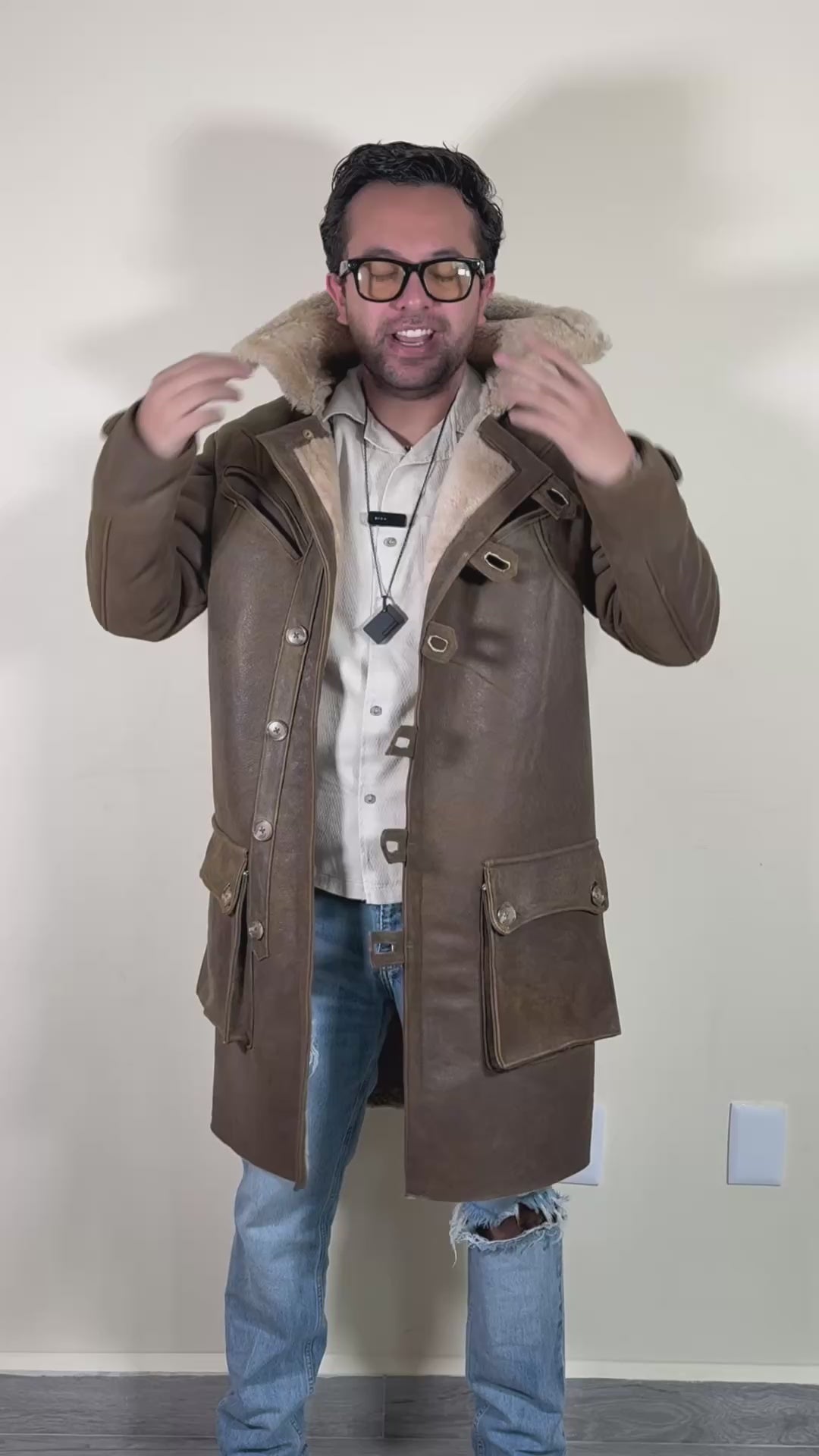 Bane shearling oro viejo